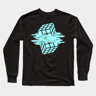 melting rubik cube Long Sleeve T-Shirt